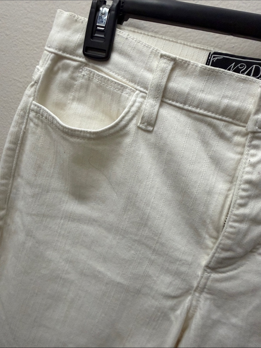 NYDJ Cream Straight-Leg Jeans - Picture 11 of 13